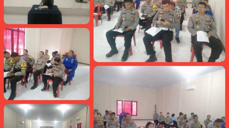 Personil Polres Tanjung Balai Ikuti Pembinaan Rohani dan mental