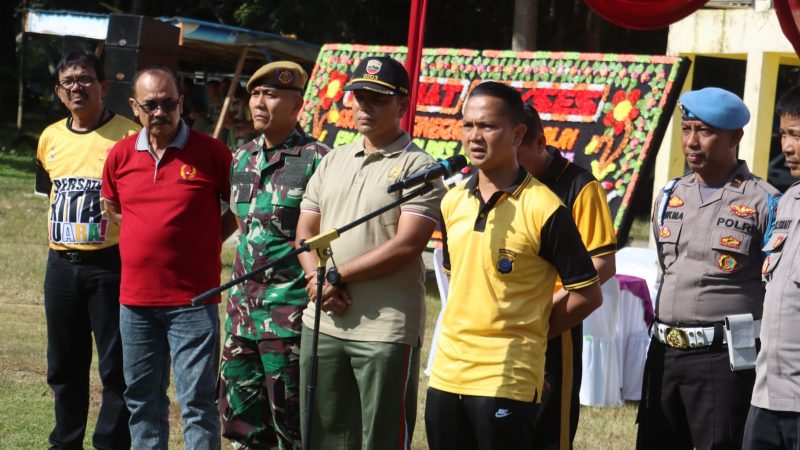 HUT Bhayangkara Ke – 77 : Polres Langkat Gelar Open Turnamen Sepak Bola Sinergitas TNI – POLRI dan Forkopimda Langkat Tahun 2023