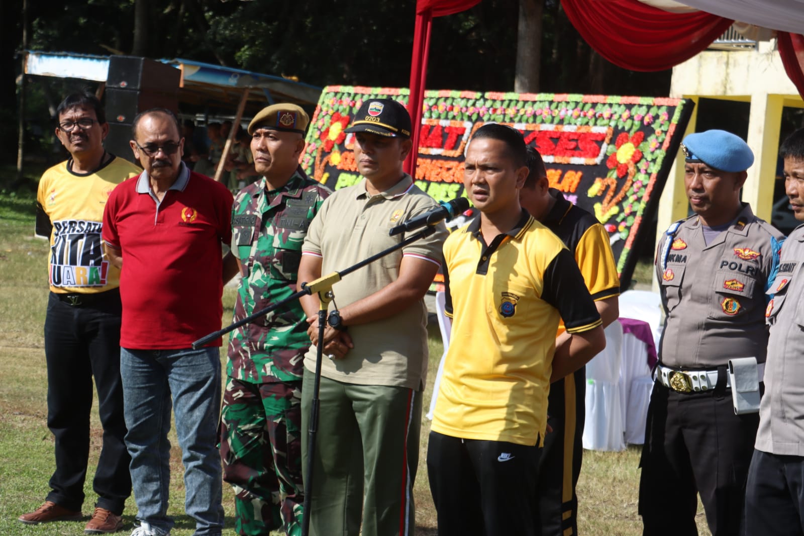 HUT Bhayangkara Ke – 77 : Polres Langkat Gelar Open Turnamen Sepak Bola Sinergitas TNI – POLRI dan Forkopimda Langkat Tahun 2023