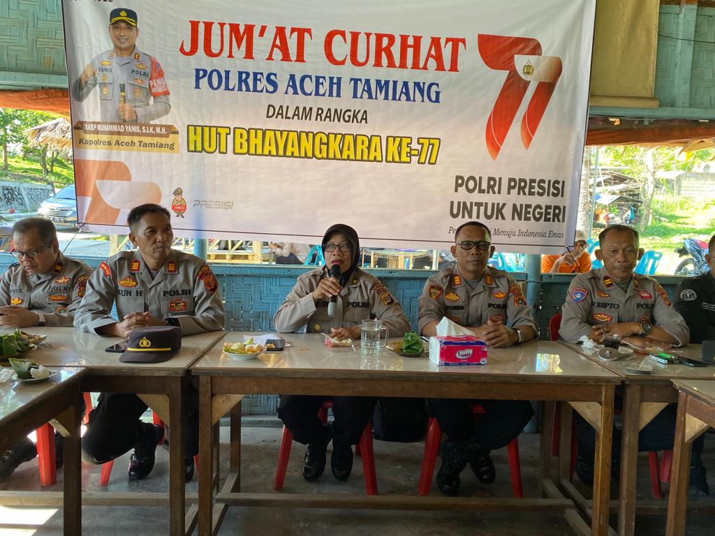 Jum’at Curhat Polres Aceh Tamiang di Kafe Yah ‘At Kejuruan Muda