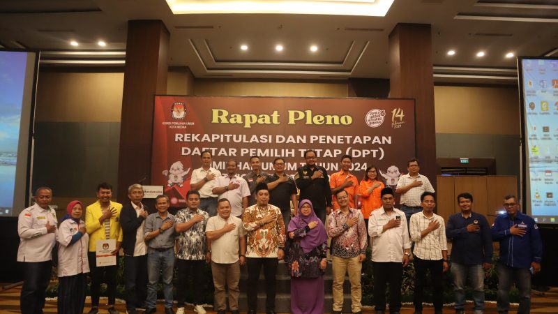 DPT Pemilu 2024 di Medan 1.853.458 orang