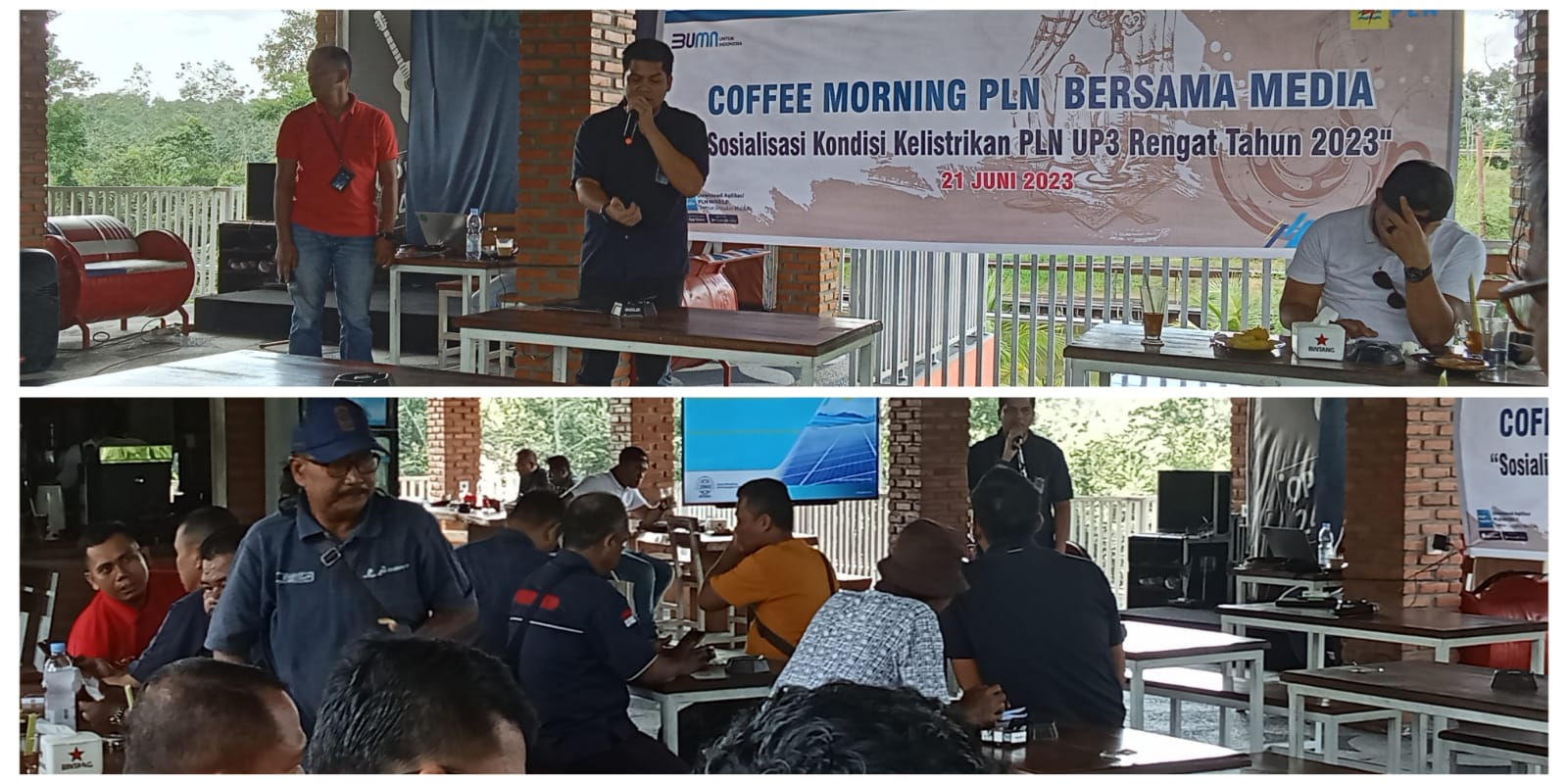 PLN UP3 Rengat Undang Wartawan  Copy Morning Dan Sosialisasikan Kondisi Kelistrikan Di Inhu