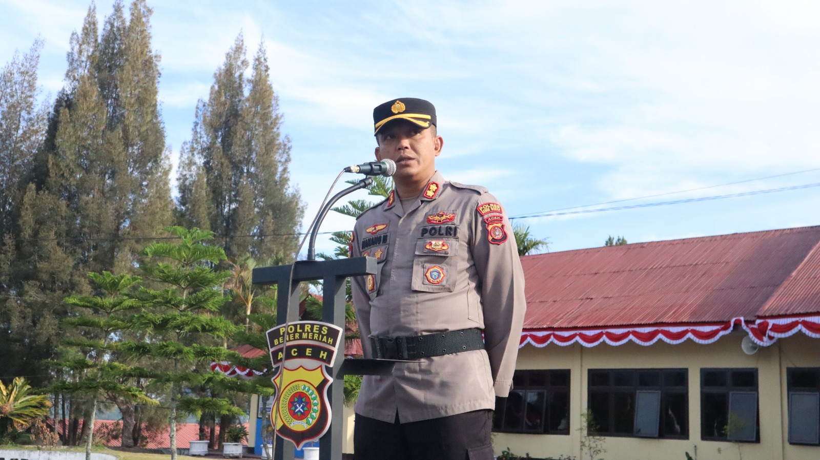 Kapolres Bener Meriah Pimpin Pelepasan BKO Personil Polres Bener Meriah ke Polres Pidie Jaya