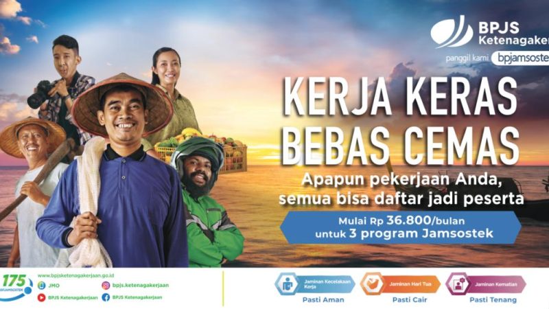 Hanya Dengan Rp36.800, Manfaat Program BPJAMSOSTEK Bisa Dirasakan Pekerja Mandiri
