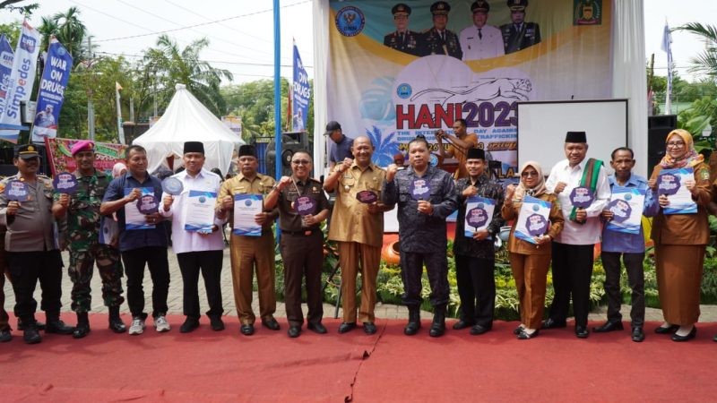 Hadiri Peringatan HANI 2O23, Syah Afandin Dianugerahi Piagam Penghargaan BNNK Langkat
