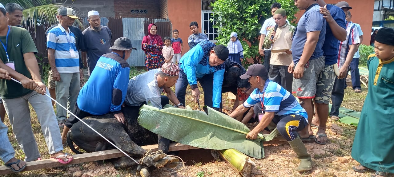 Jamaah  Masjid Nurul Huda Pematangreba Inhu Berkurban  Sangat Tinggi