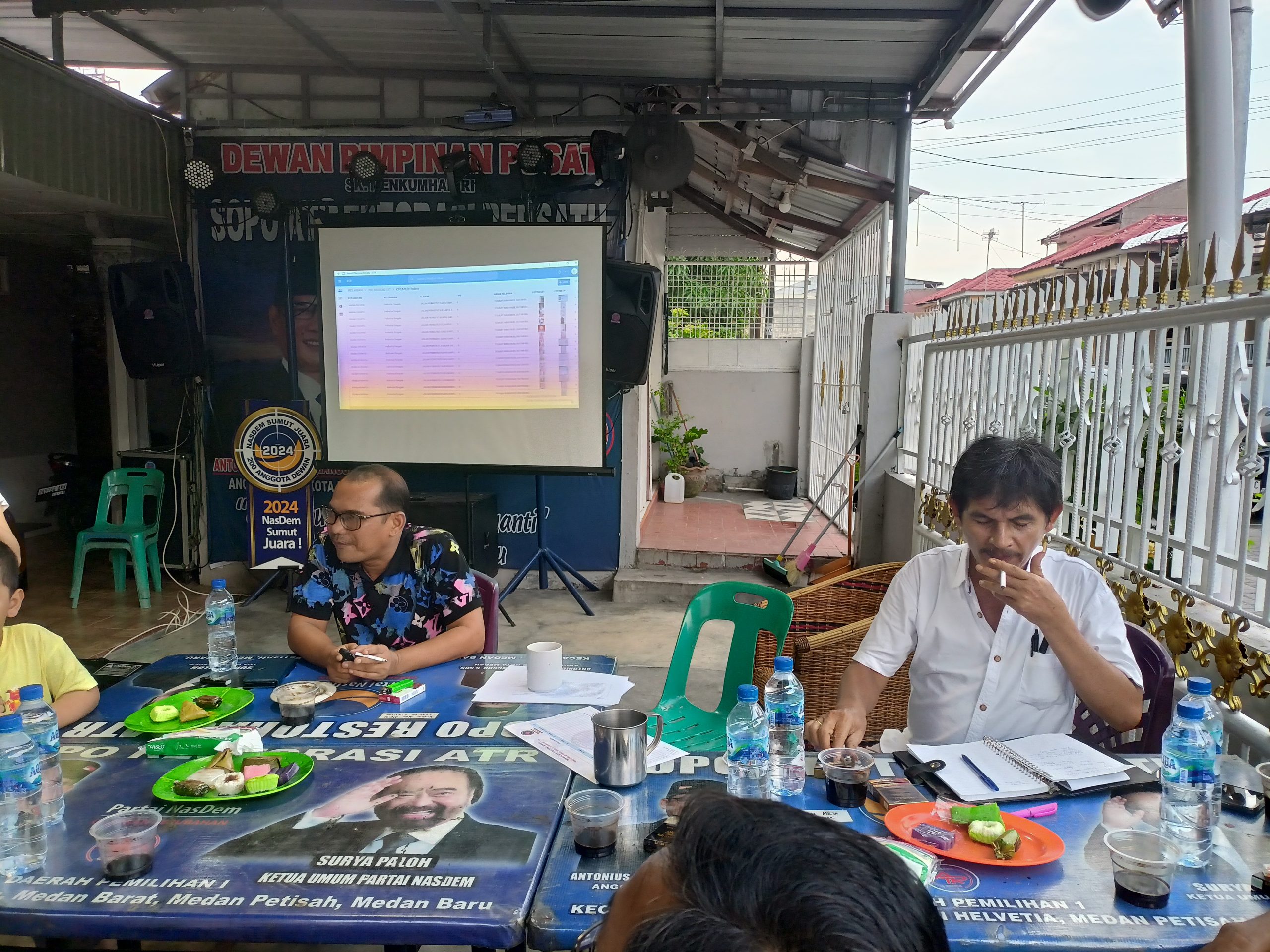 Ketua Relawan Sopo Restorasi se-Kecamatan Medan Helvetia Duduk Bersama Bahas Pemenangan Antonius Devolis Tumanggor 2 Periode pada Pileg 2024