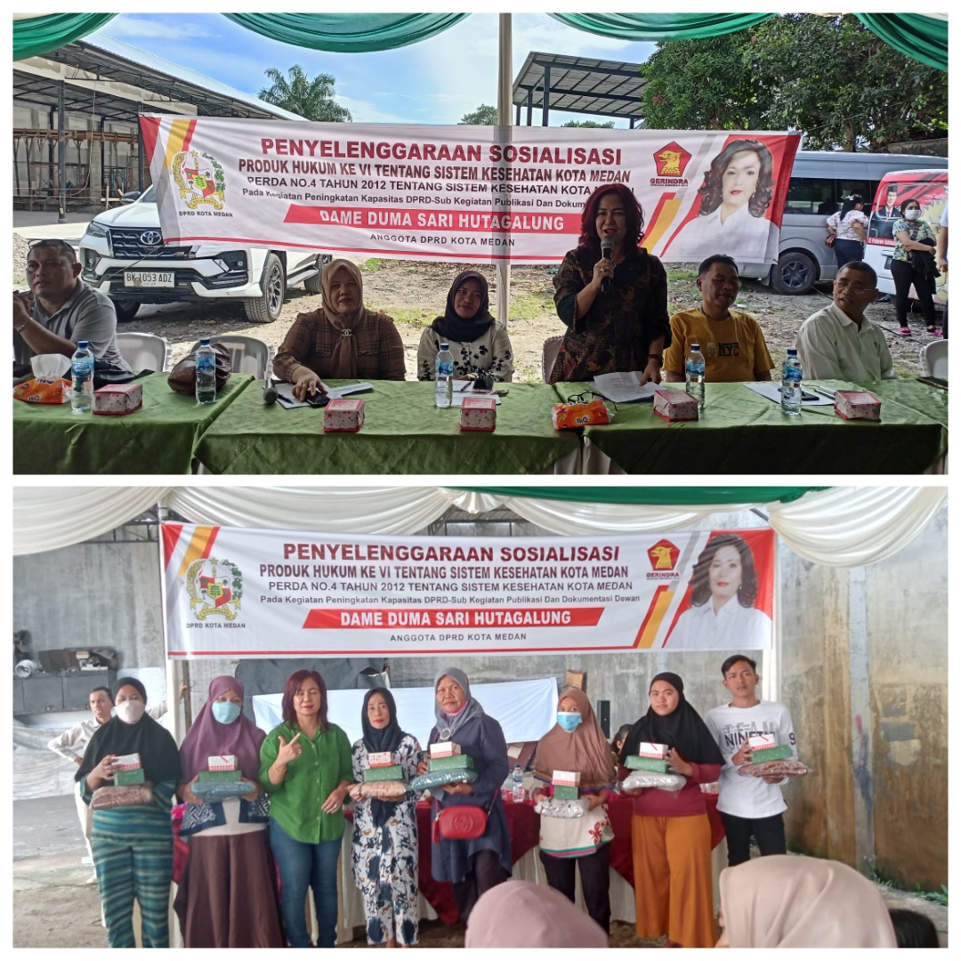 Laksanakan Sosperda Dua Sesi, Dame Duma Sari Hutagalung Himbau Warga Jaga Kesehatan Diri, Warga Banyak Keluhkan Pelayan di Rumah Sakit