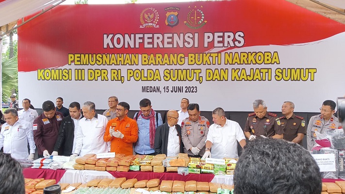 Komisi III DPR RI Mengapresiasi Kapolda Sumut dalam Pemberantasan Narkoba dan Perjudian
