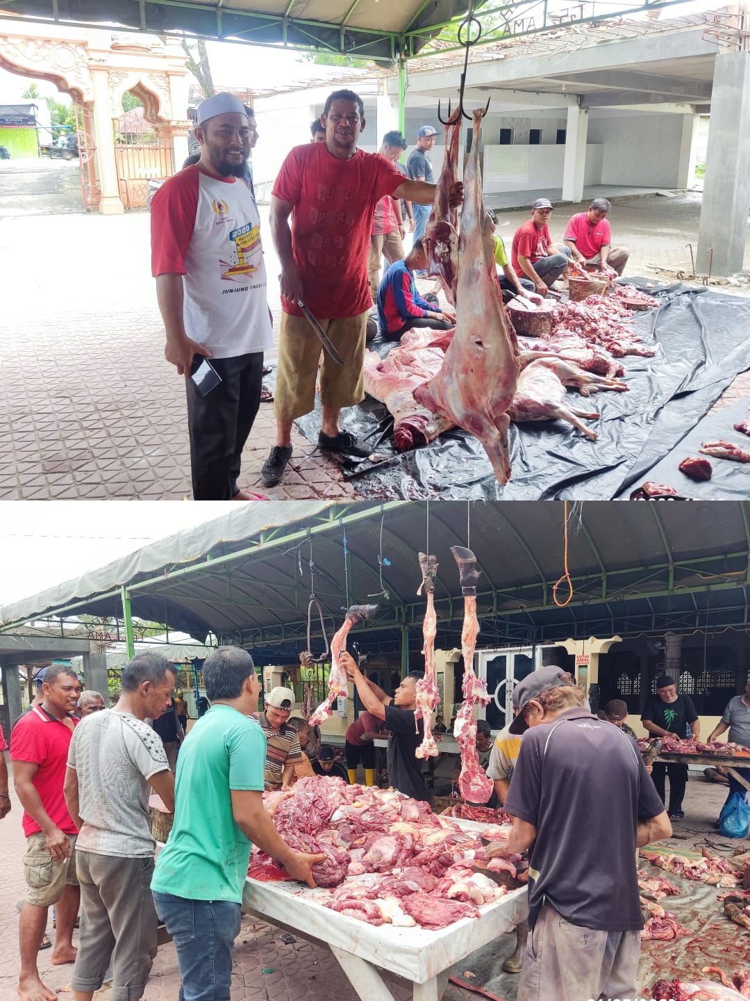 Perayaan Hari Raya Idul Adha 1444 H Dengan Menyembelih Hewan Qurban di Gampong Baroh Langsa Lama
