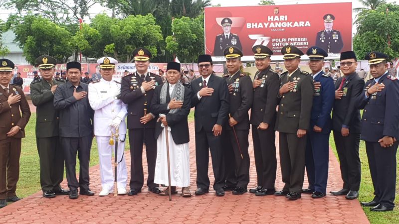 Plt Kalapas Kls IIB Lhoksukon Hadiri Upacara HUT Bhayangkara Ke- 77