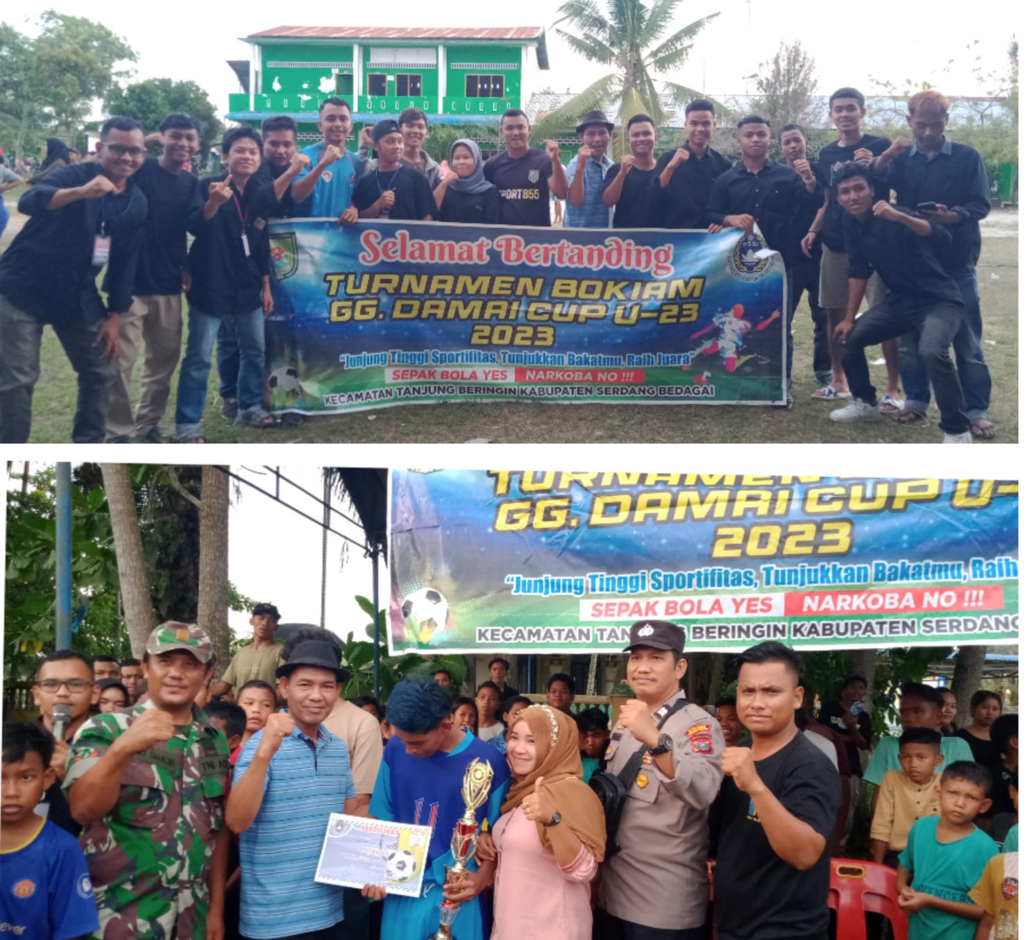 Tutup Turnamen Bokiam Gang Damai Cup U – 23, Ini Kata Kades Pekan Tanjung Beringin