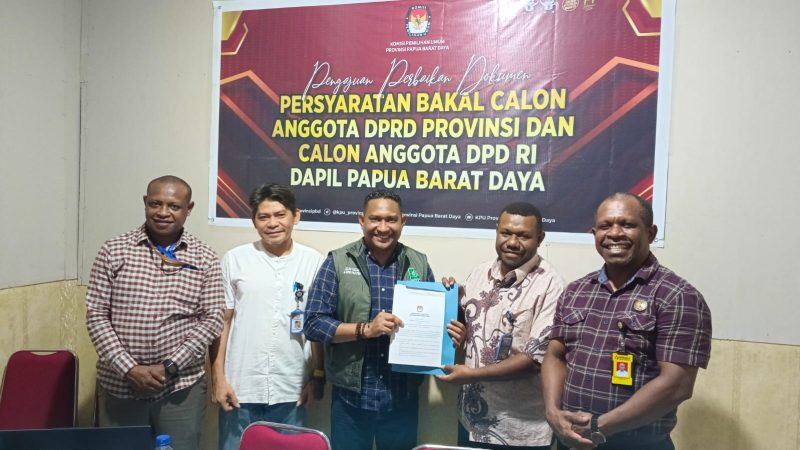 Penuhi Persyaratan 100%, KPU Terima Berkas Bacaleg PKB Papua Barat Daya