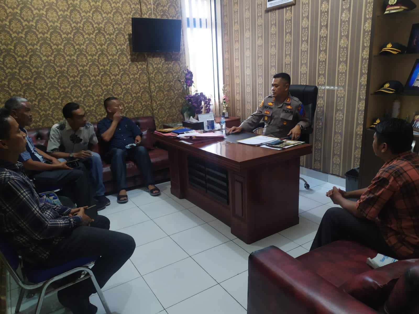 Wakapolres Terima Audiensi PGID Sergai, Ini Yang Disampaikan