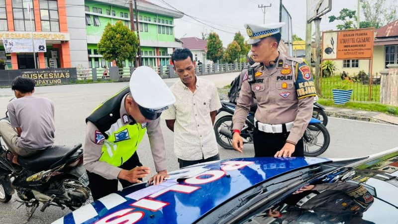 Dua Hari Operasi Patuh Polres Inhu, Ratusan Kendaraan Ditindak