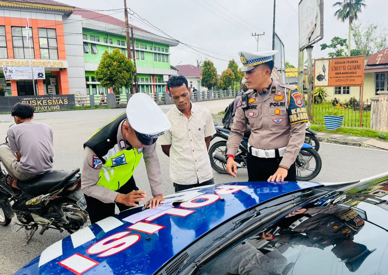Dua Hari Operasi Patuh Polres Inhu, Ratusan Kendaraan Ditindak
