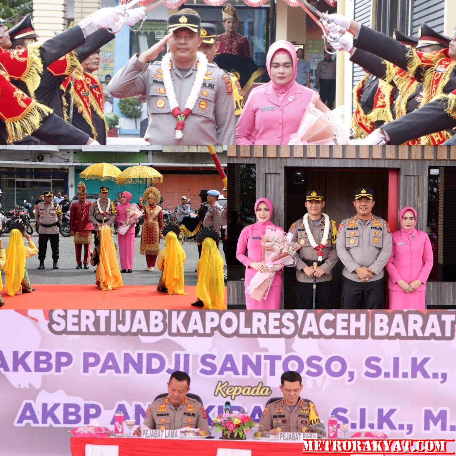 Lepas sambut Kapolres Aceh Barat sangat meriah
