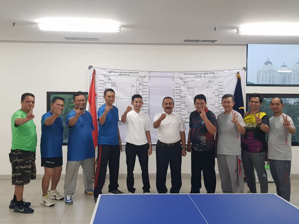 HDKD Ke-78, Rutan Cipinang Raih Juara 1 Turnamen Tenis Meja Se Kanwil DKI Jakarta