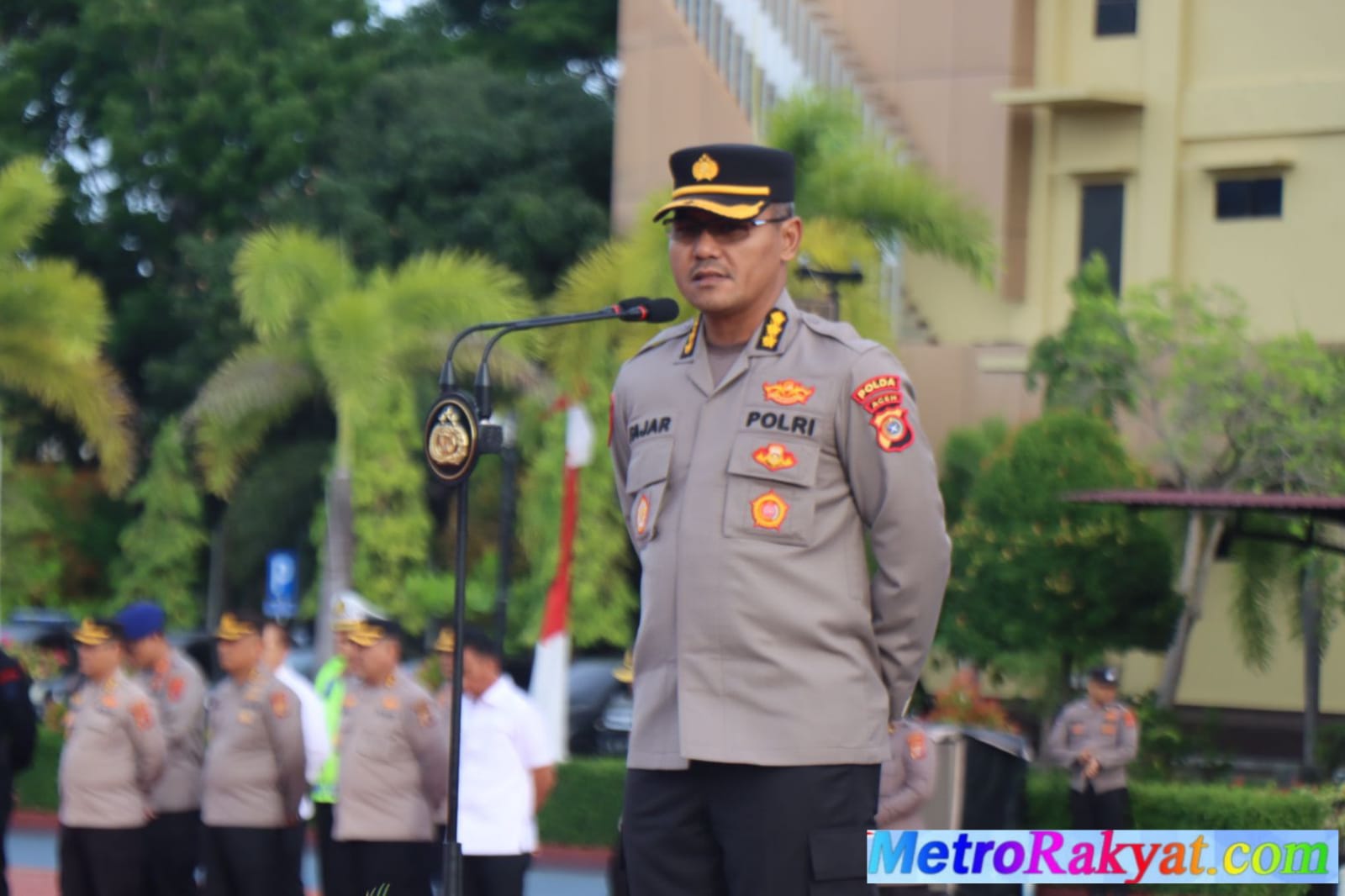 Karo SDM Polda Aceh Pimpin Apel Pagi