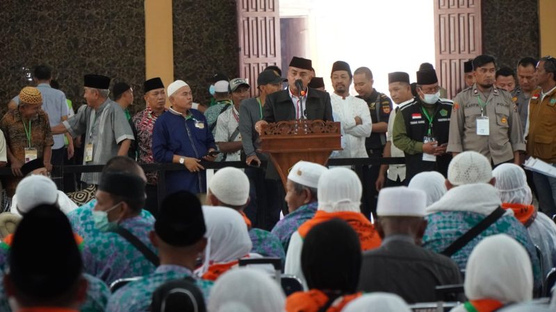 H. Syah Afandun S.H Sambut Kepulangan Jama’ah Haji Asal Kab. Langkat