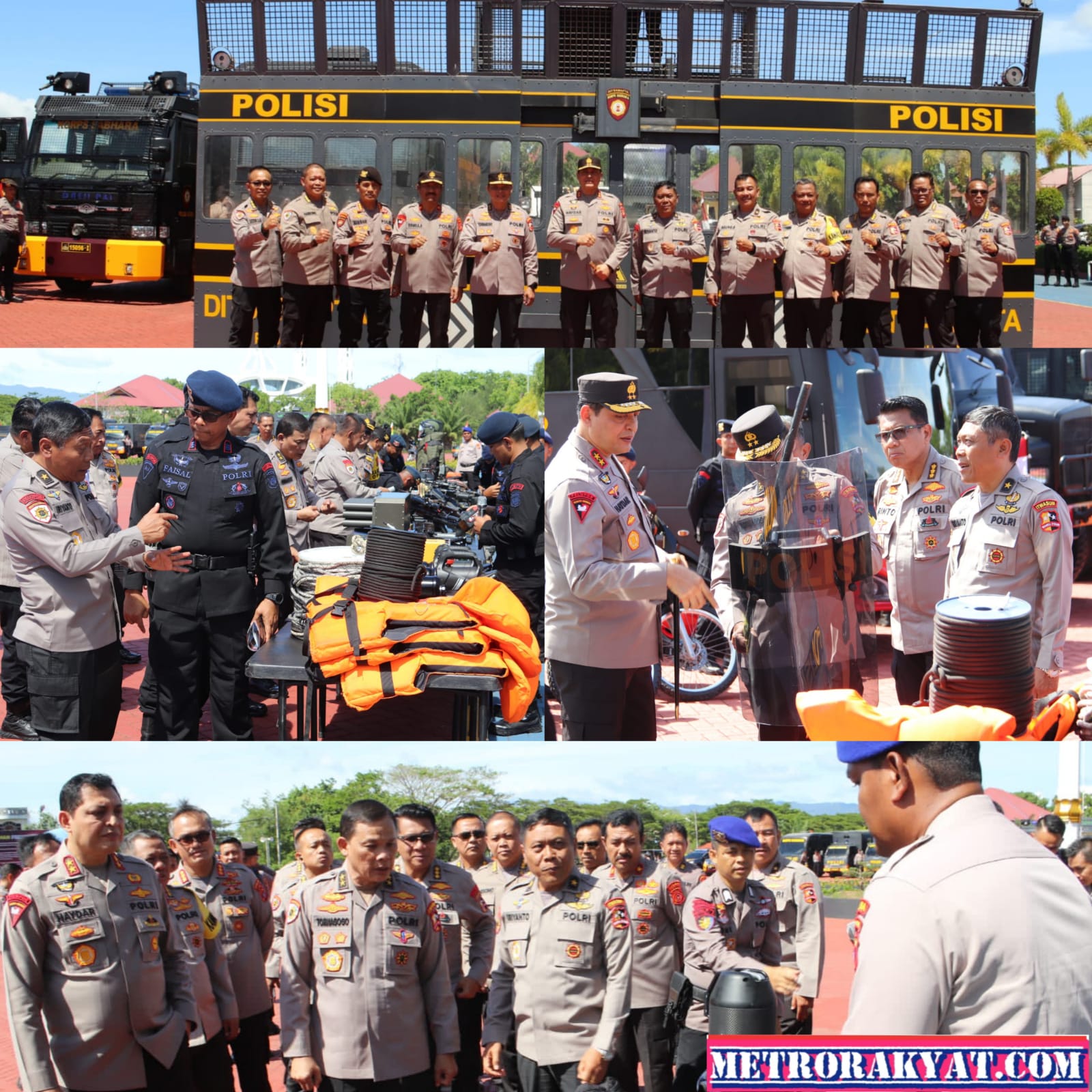 Kapolda Aceh Didampingi Wairwasum Polri Tinjau Alat Khusus Kepolisian