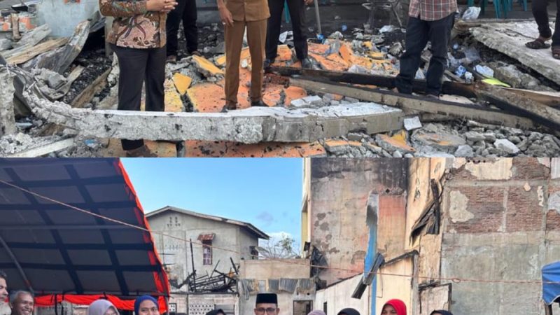 Salurkan Bantuan Untuk Korban Kebakaran di Abdya, Haji Uma ‘Diserbu’ Emak-Emak