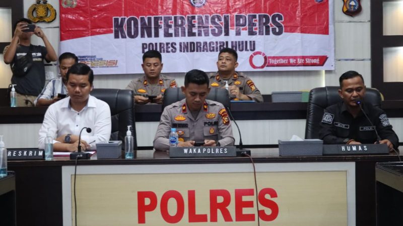 Polres Inhu  Ungkap  Pembunuhan Sadis