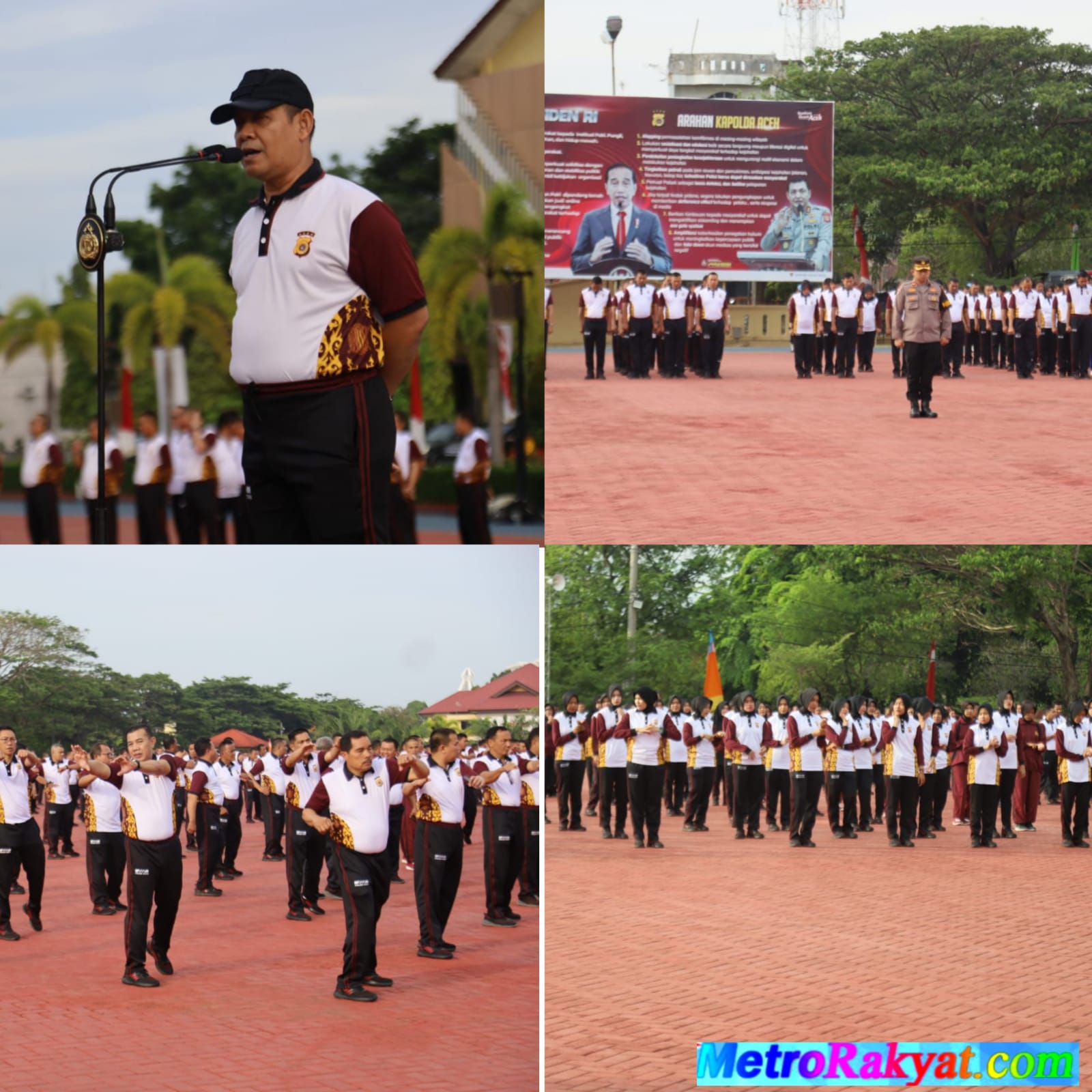 Personel Polda Aceh Semangat Berolahraga