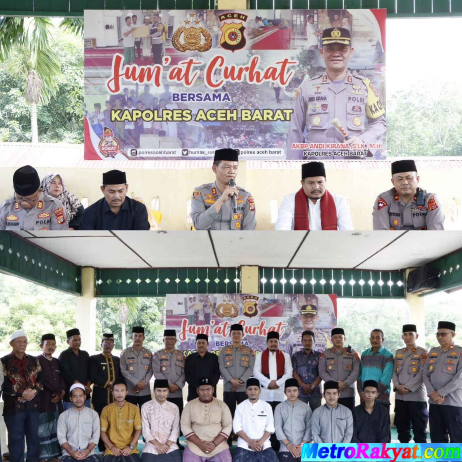 Jumat Curhat Kapolres Aceh Barat di Dayah Istiqamatuddin Darussunnah