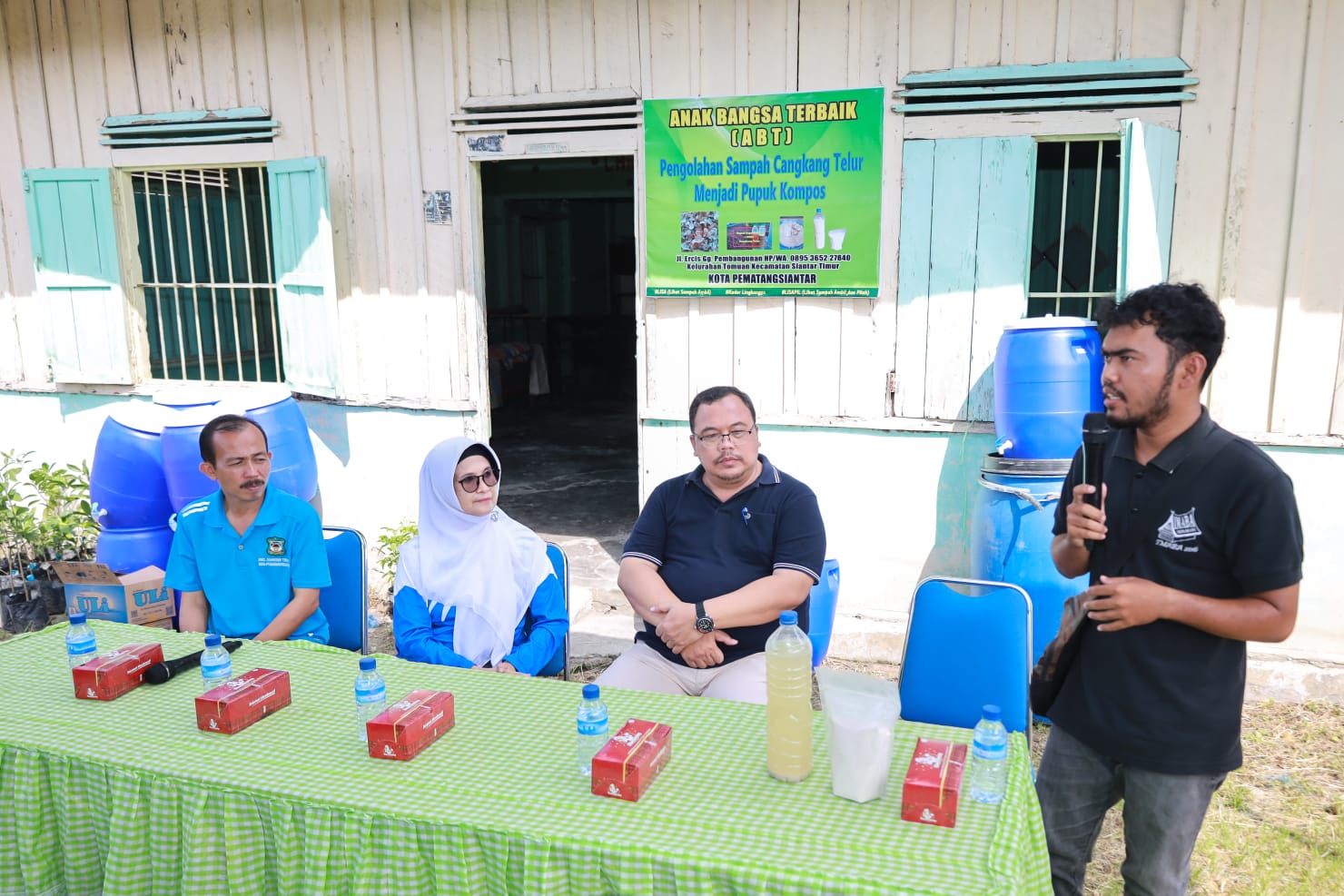 Wali Kota Pematang Siantar Kunjungi Inovasi Anak Muda yang Berhasil Olah Cangkang Telur Jadi Pupuk Organik Cair