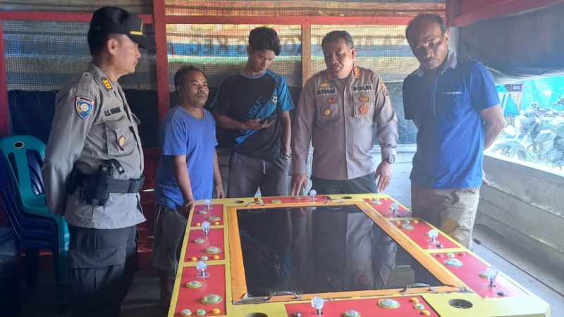 Team Gabungan Polres Taput Dan Polsek Adian Koting berhasil Amankan Praktik Judi Togel Dan Judi Tembak Ikan
