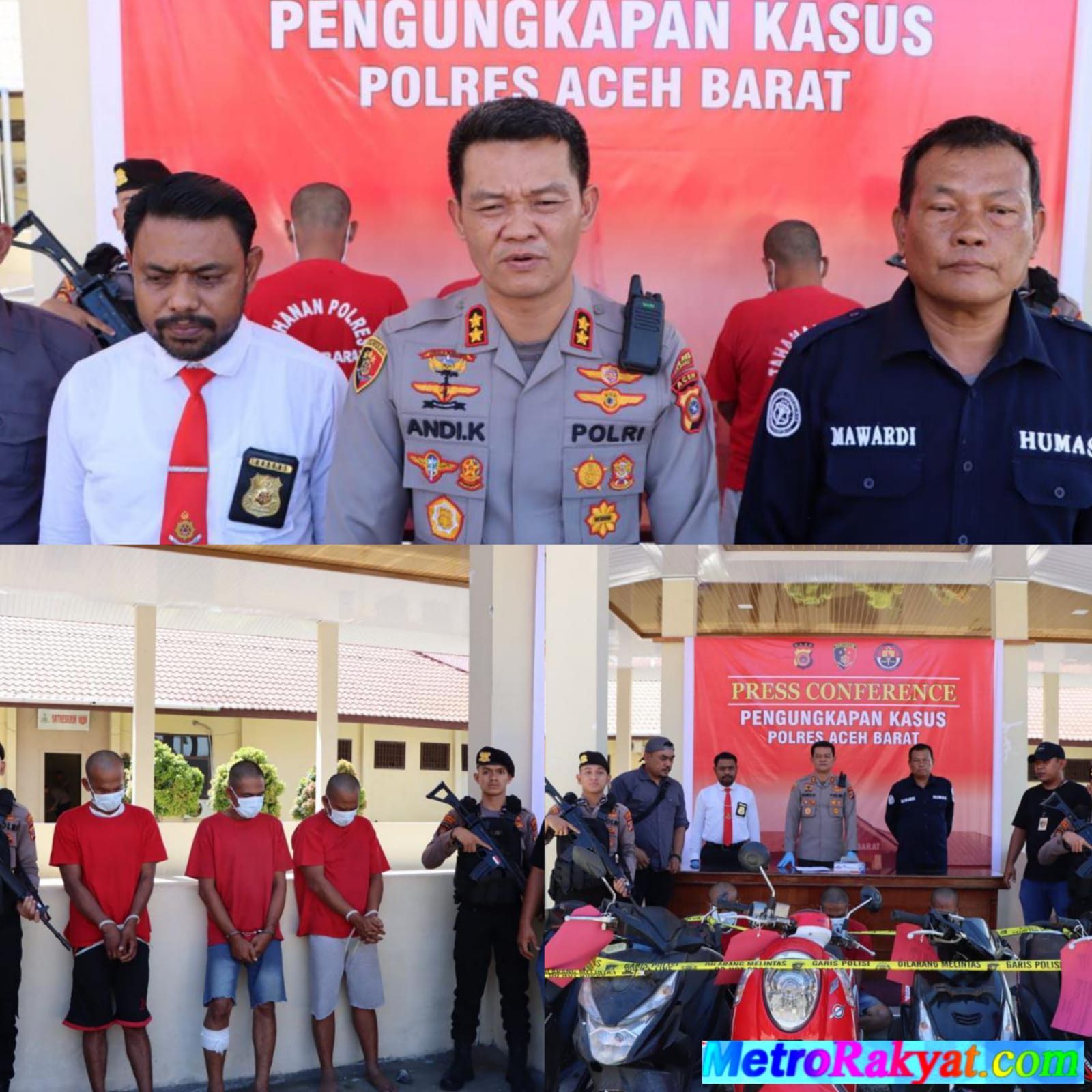 Komplotan Pencurian Ranmor Antar Kabupaten Dibekuk