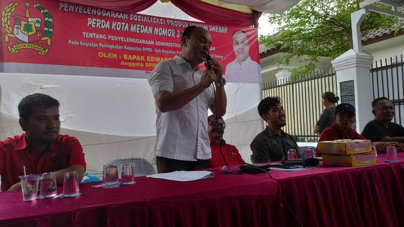 Edward Hutabarat Sosialisasikan Perda Adminduk di Kelurahan Babura