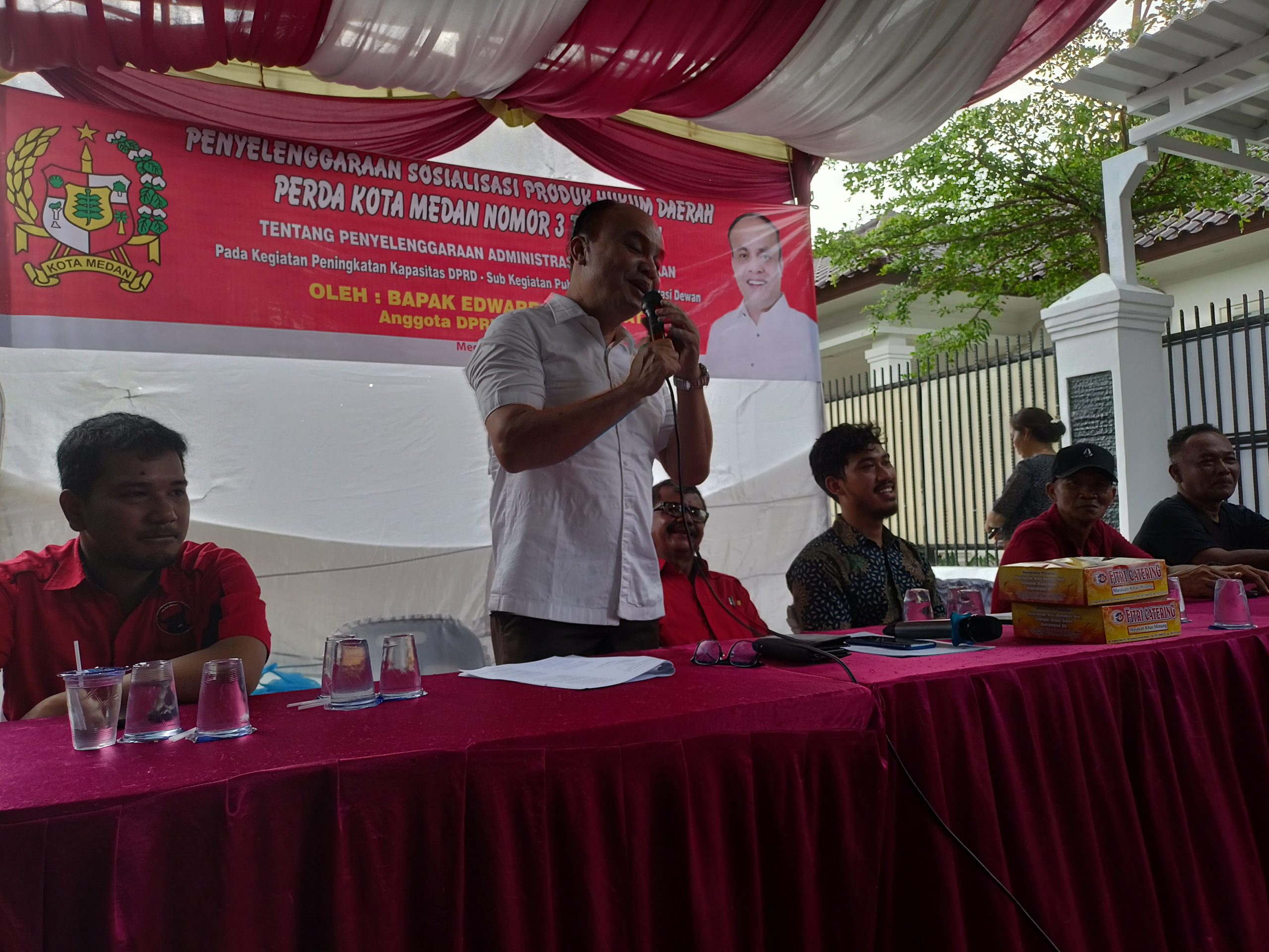 Edward Hutabarat Sosialisasikan Perda Adminduk di Kelurahan Babura