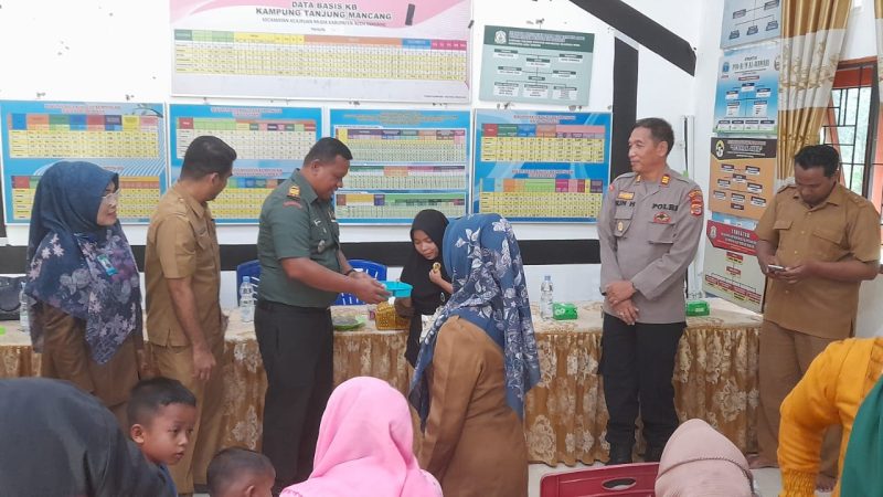 Kapolsek Kejuruan Muda Hafiri Acara Lounching GCS di 2 Desa