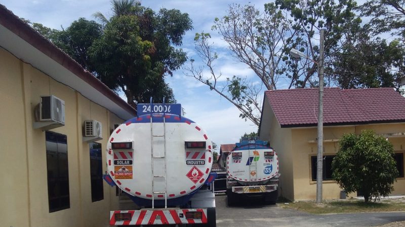 Dua Tangki Bawa Minyak Solar Diamankan Polres Tanjungbalai