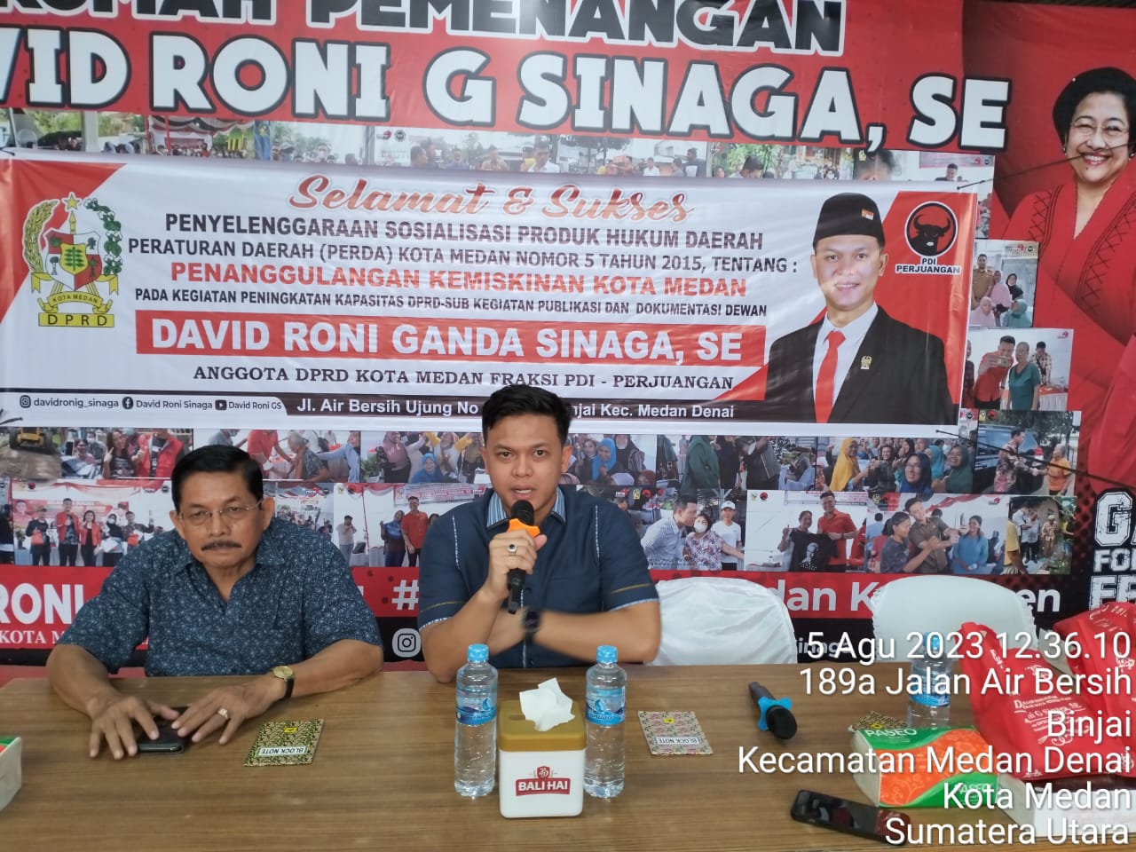 Saat Laksanakan Sosperda No. 5 Tahun 2015, David Roni Sinaga Sayangkan Warga Terdaftar di DTKS Namun Belum Pernah Mendapatkan Bantuan Sosial dari Pemerintah