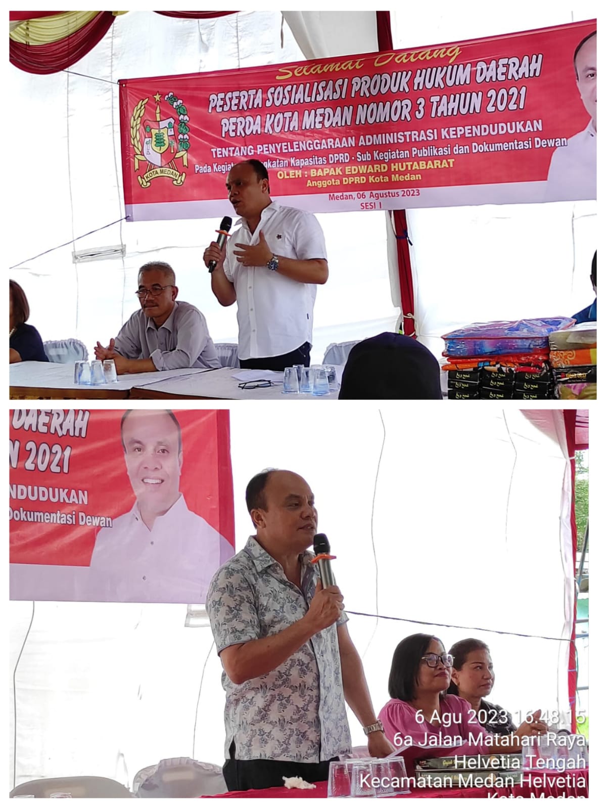 Dua Sesi Sosialisasikan Perda Adminduk, Edward Berharap Jangan Ada Identitas Warga Belum Terdaftar di Disdukcapil  