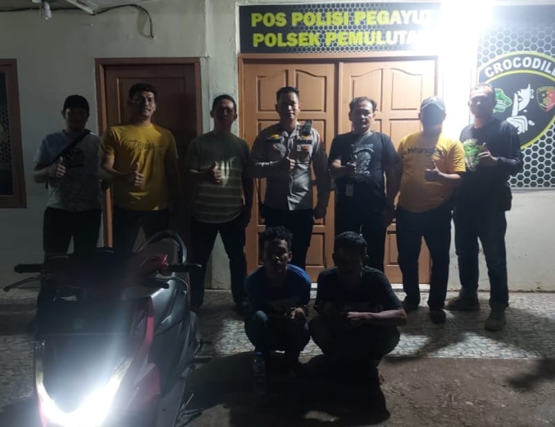 Polsek Rambutan Banyu Asin Berhasil Mengamankan Dua Orang Pelaku Curanmor Di Wilkum Polsek Pemulutan Ogan Ilir