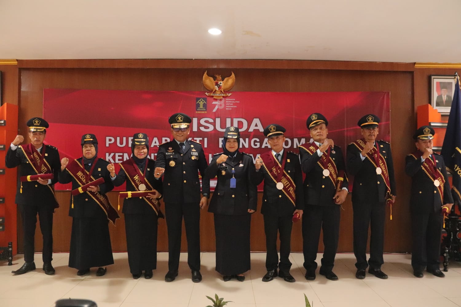 Wisuda Purnabakti Pengayoman, Tonny Nainggolan Kukuhkan 7 Purna Pegawai Lapas Kelas I Cipinang