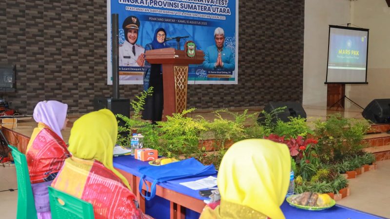 Acara Evaluasi Pelaksana IVA Test Kecamatan Siantar Marihat Dihadiri Wali Kota Pematang Siantar dr Susanti Dewayani, SpA