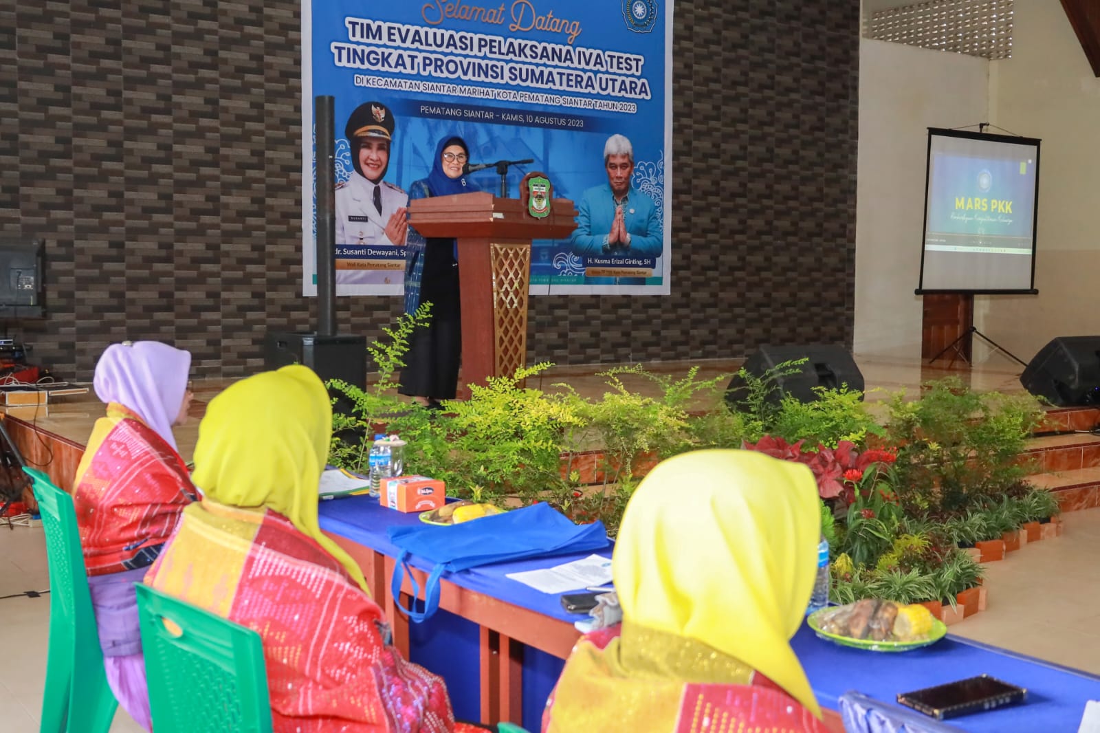 Acara Evaluasi Pelaksana IVA Test Kecamatan Siantar Marihat Dihadiri Wali Kota Pematang Siantar dr Susanti Dewayani, SpA