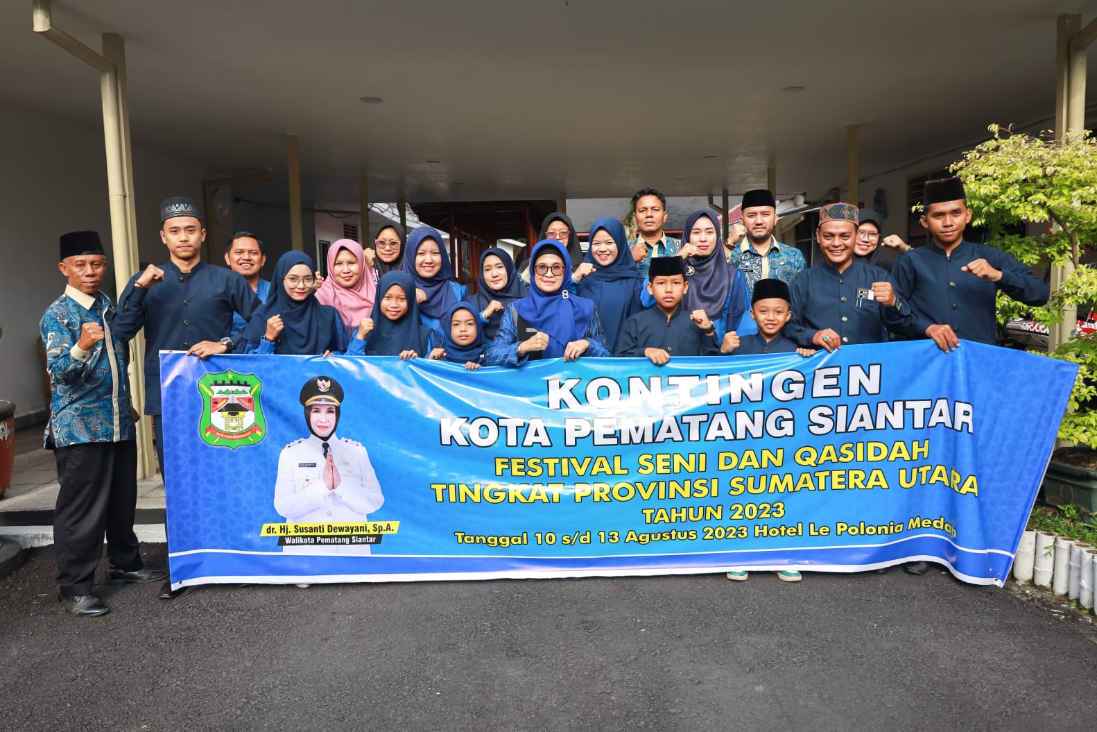 Wali Kota Pematang Siantar Berangkatkan 11 Peserta Festival Seni dan Qasidah Tingkat Provinsi Sumatera Utara (Sumut) Tahun 2023,
