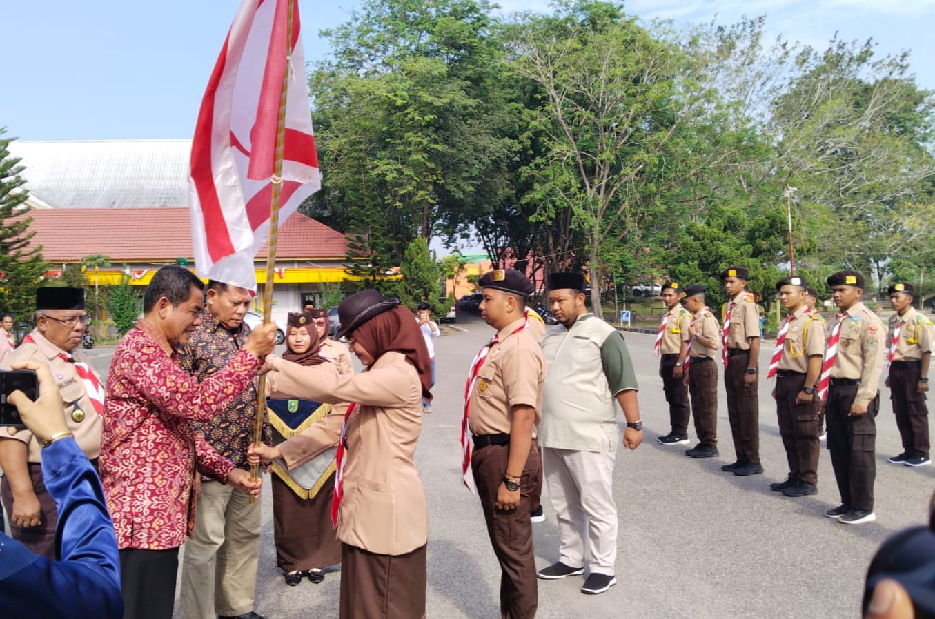 Lepas Raimuna Nasional XII 2023, Asisten I  : Jaga Nama Baik dan Ceritakan  Kepariwisataan Inhu