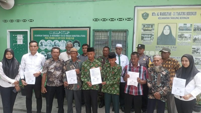 Polsek Tanjung Beringin Lakukan Mediasi Murid Al – Washliyah 31 Tanjung Beringin Yang Terlibat Perkelahian