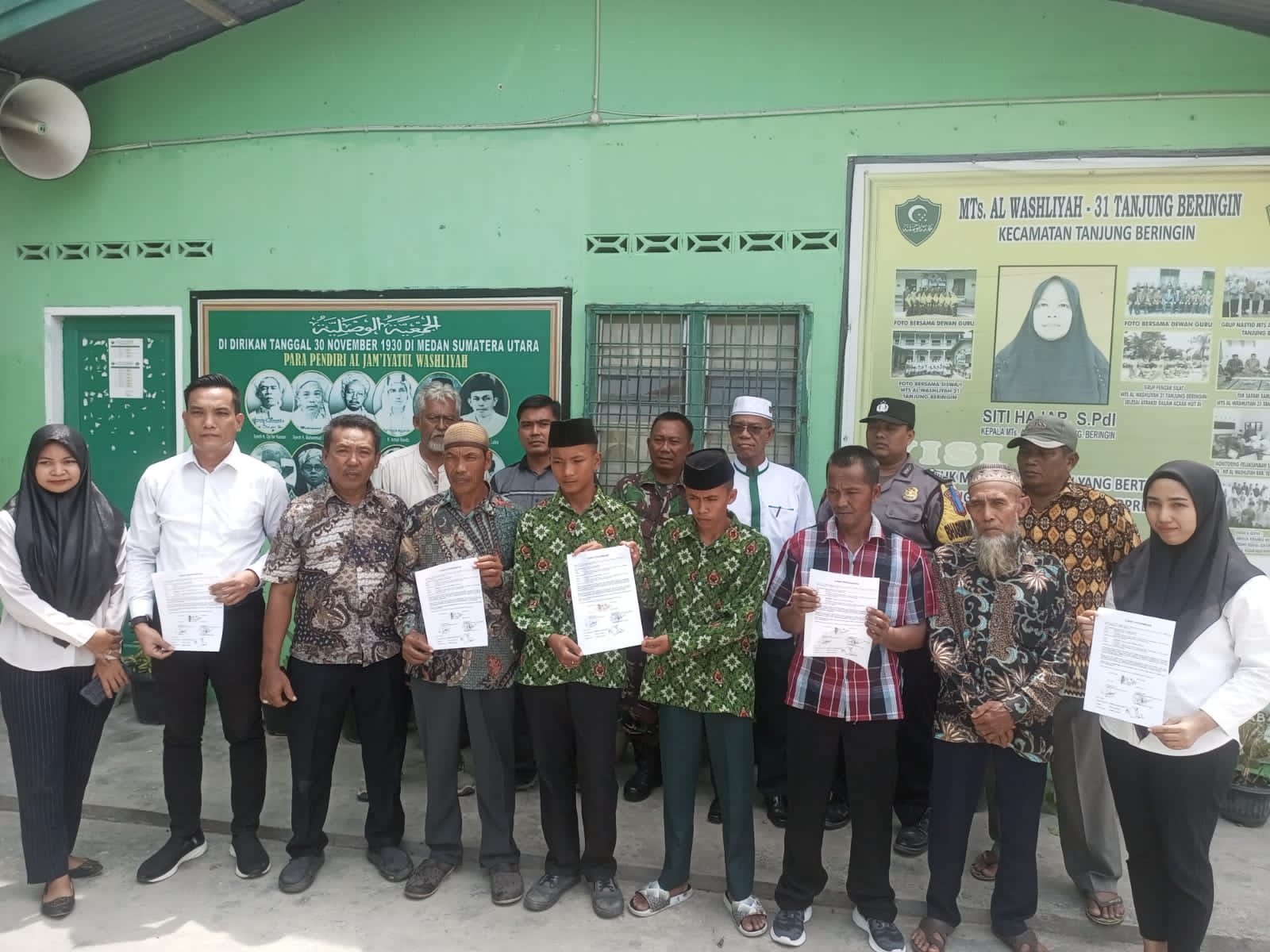 Polsek Tanjung Beringin Lakukan Mediasi Murid Al – Washliyah 31 Tanjung Beringin Yang Terlibat Perkelahian