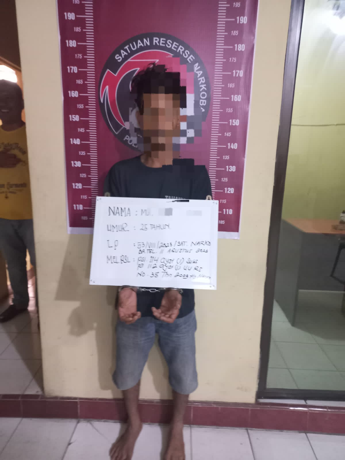 Pengedar Narkotika Jenis Sabu MY Alias B di Ringkus Polres Tanjung Balai.