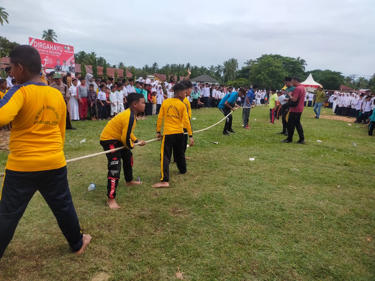 Semarak HUT Kemerdekaan RI, Ratusan Pelajar di Darul Aman Ikut Perlombaan