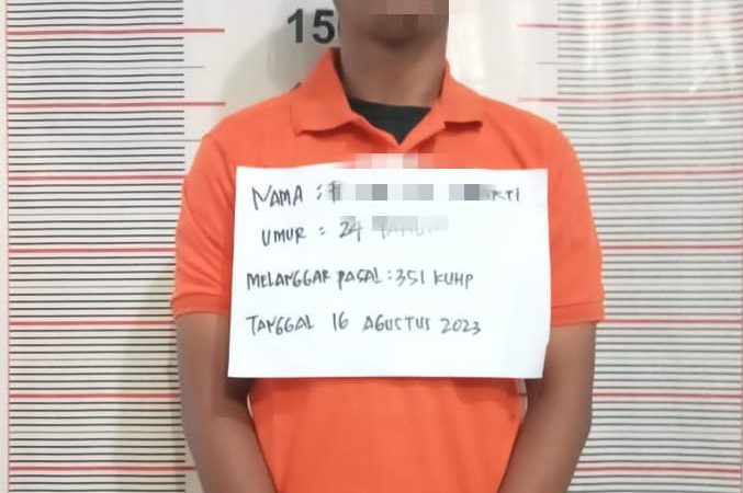 Unit Reskrim Polsek Kuala Amankan Pelaku jTindak Pidana Penganiayaan
