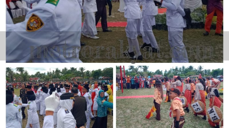 HUT RI KE – 78, Forkopimcam Tanjung Beringin Bersama Warga Padati Lapangan Desa Nagur